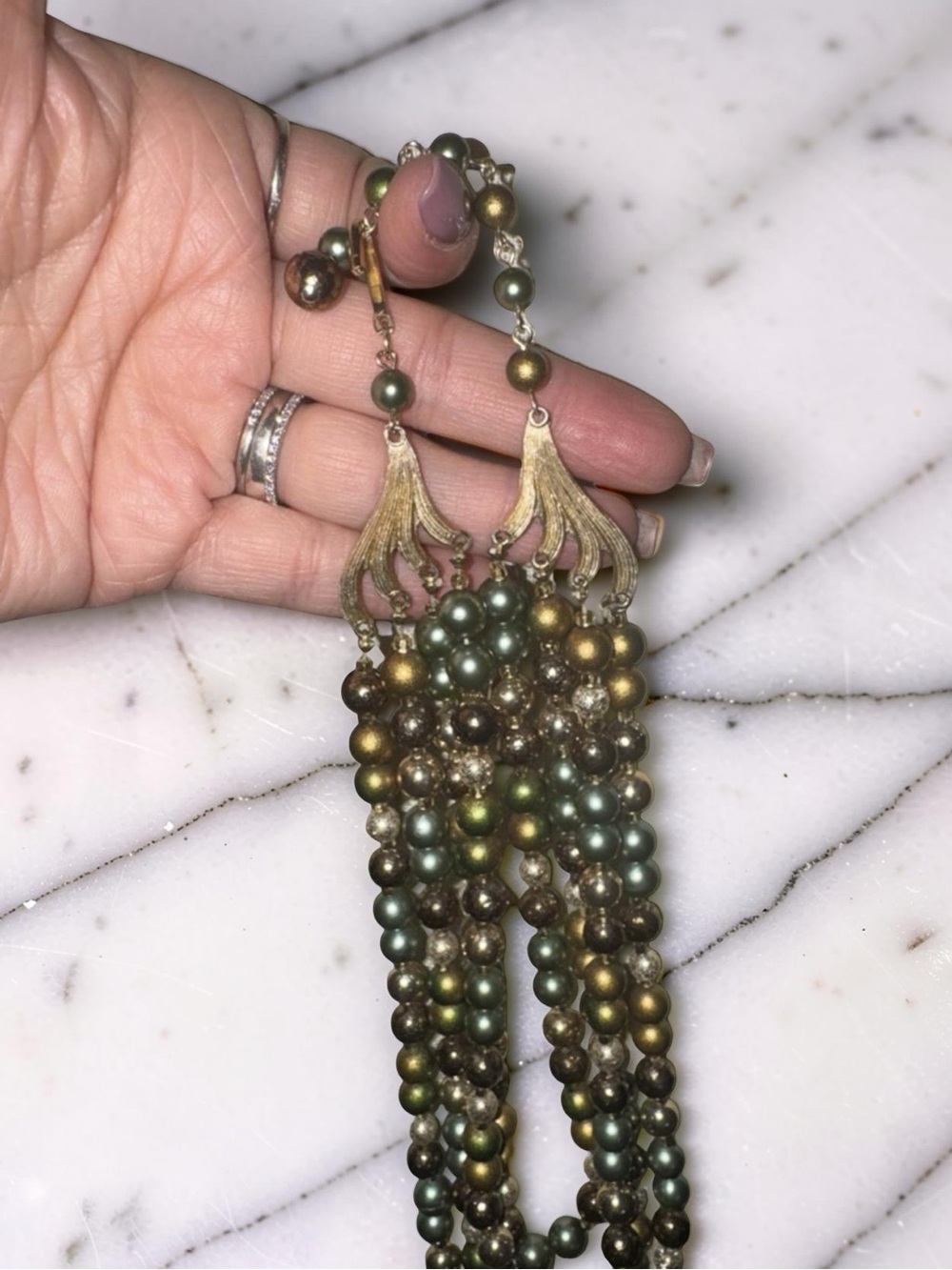Japan Multi-strand Faux Pearl Necklace - Picture 5 of 5